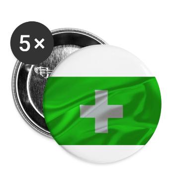 sächsischer schweizer 2 - Buttons groß 56 mm (5er Pack) - Weiß - Vorne