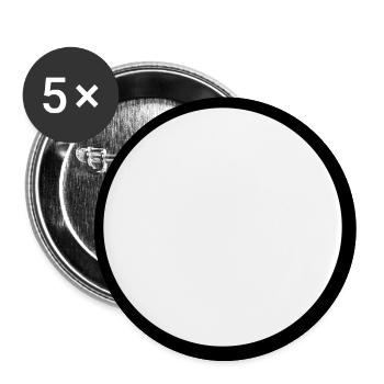 Circle around art form family crew team - Buttons large 2.2''/56 mm (5-pack) - white - Front