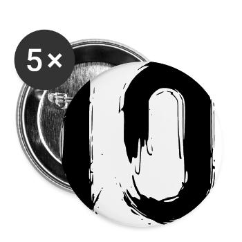 The ten - Buttons large 2.2''/56 mm (5-pack) - white - Front