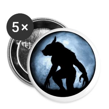 werewolf - Buttons large 2.2''/56 mm (5-pack) - white - Front