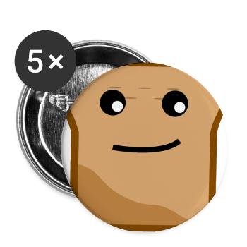 Toast :) - Buttons large 2.2''/56 mm (5-pack) - white - Front