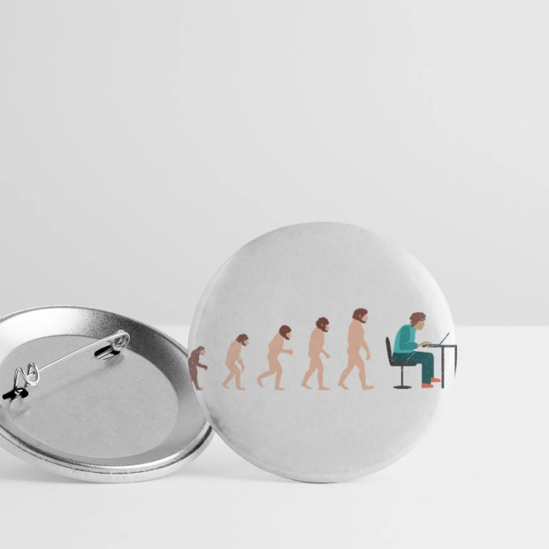 Evolution Developer Programmer Geschenkidee Buttons groß 56 mm (5er Pack)