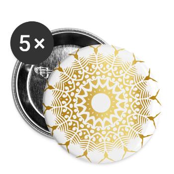 Rune Celts symbol gift ornament culture spirit - Buttons large 2.2''/56 mm (5-pack) - white - Front