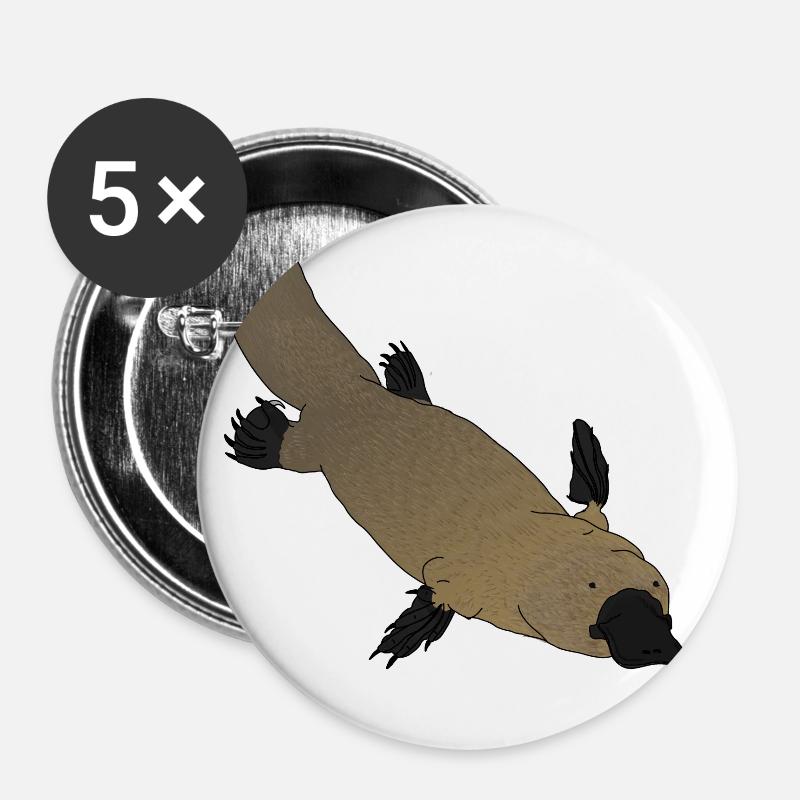 Platypus Platypus - Buttons large 2.2''/56 mm (5-pack) - white