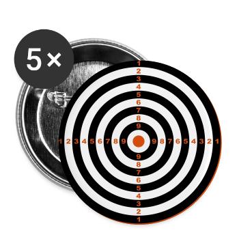 Target - Buttons large 2.2''/56 mm (5-pack) - white - Front