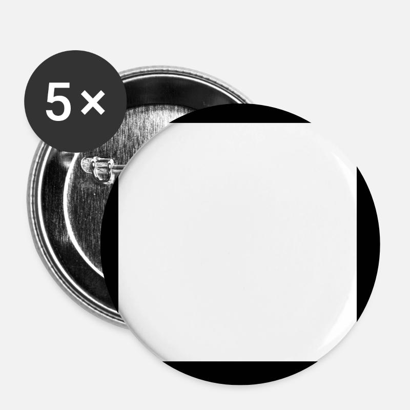 Hütte - Buttons groß 56 mm (5er Pack) - Weiß