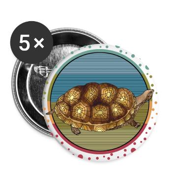 Tortoise - Buttons large 2.2''/56 mm (5-pack) - white - Front