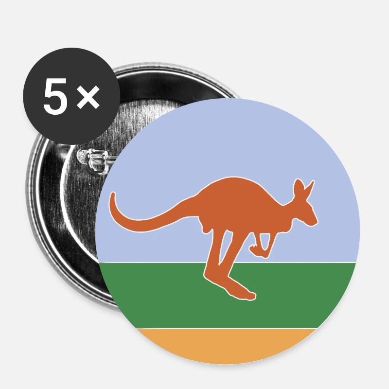 kangaroo - Buttons large 2.2''/56 mm (5-pack) - white