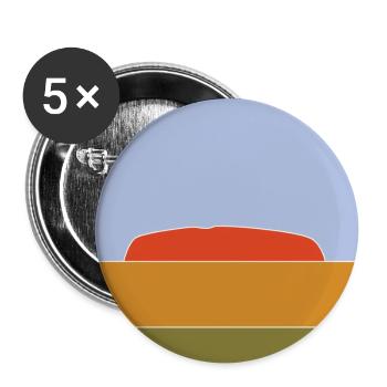 Uluru - Buttons large 2.2''/56 mm (5-pack) - white - Front