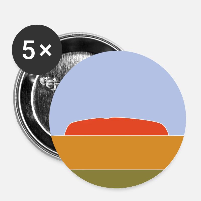 Uluru - Buttons large 2.2''/56 mm (5-pack) - white