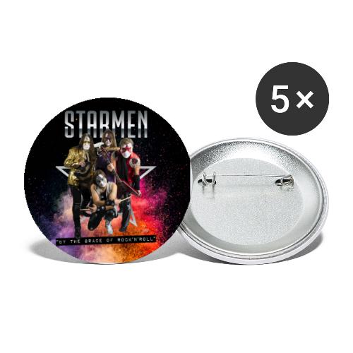 Starmen - By the Grace of Rock 'n' Roll - Buttons large 2.2''/56 mm (5-pack)