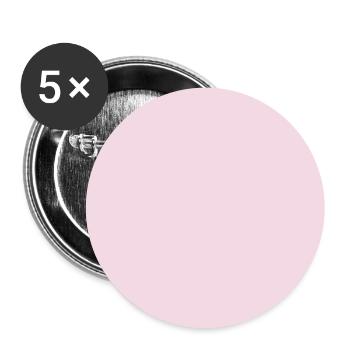 Rose, rose, rose foncé (également personnalisable) - Lot de 5 grands badges (56 mm) - blanc - Devant