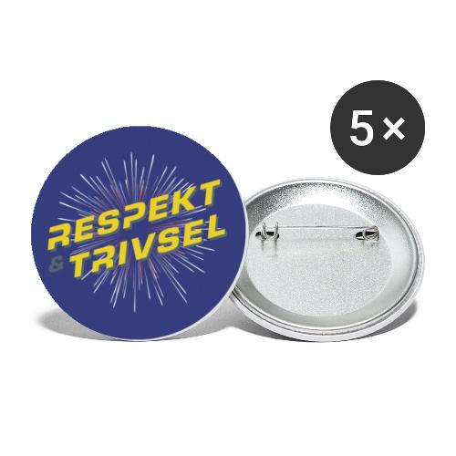 Respekt & Trivsel-badge - Buttons/Badges stor, 56 mm (5-pack)