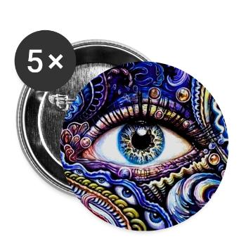 Third Eye Awakening - Buttons large 2.2''/56 mm (5-pack) - white - Front