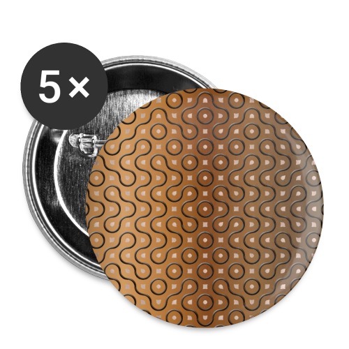 Lochblech mit Linien - Buttons groß 56 mm (5er Pack)