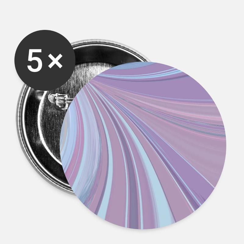 Purple Rainbow - Buttons large 2.2''/56 mm (5-pack) - white