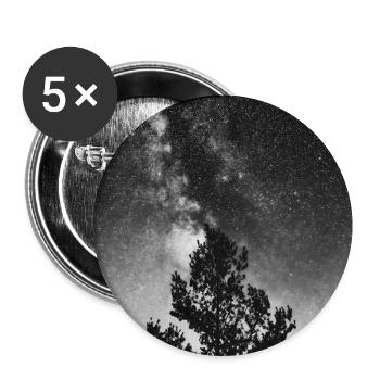 Der Kosmische Baum - Buttons groß 56 mm (5er Pack) - Weiß - Vorne
