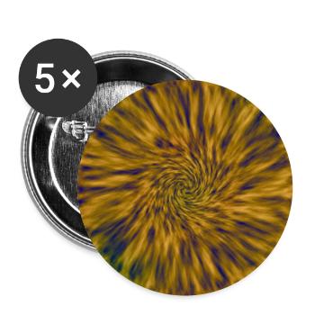 Abstract Flower Motive - Buttons groß 56 mm (5er Pack) - Weiß - Vorne