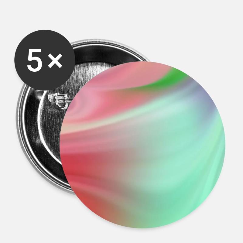 Colourful Gradient 14 - Buttons large 2.2''/56 mm (5-pack) - white