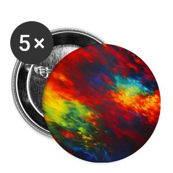Rain Lamps - Abstract Colors - Buttons large 2.2''/56 mm (5-pack) - white - Front