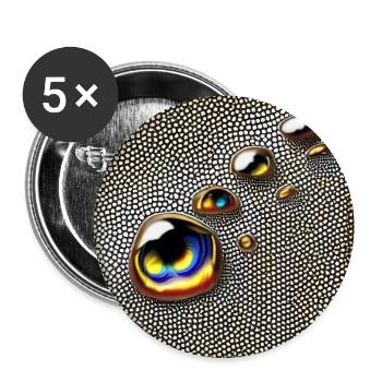 Tränen vergießen - Buttons groß 56 mm (5er Pack) - Weiß - Vorne