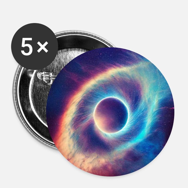 That eye in the sky - Buttons large 2.2''/56 mm (5-pack) - white