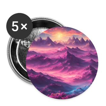 A vibrant planet - Buttons groß 56 mm (5er Pack) - Weiß - Vorne