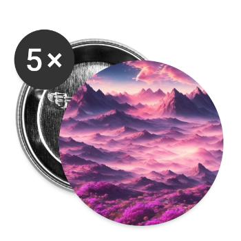 A vibrant planet - Buttons groß 56 mm (5er Pack) - Weiß - Vorne