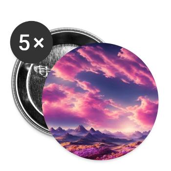 A vibrant planet - Buttons groß 56 mm (5er Pack) - Weiß - Vorne