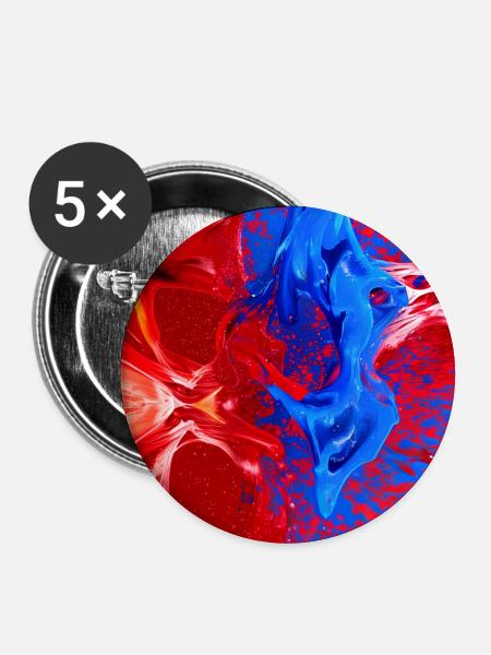 KI Kunstwerk - Buttons groß 56 mm (5er Pack) - Weiß