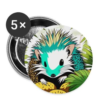 Tropical Tango - Lot de 5 grands badges (56 mm) - blanc - Devant