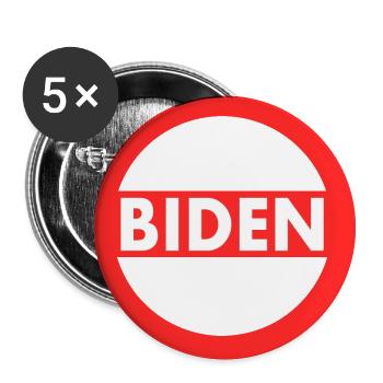 Joe Biden - Buttons large 2.2''/56 mm (5-pack) - white - Front