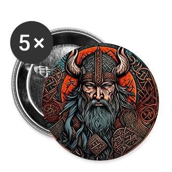 Viking - Buttons large 2.2''/56 mm (5-pack) - white - Front