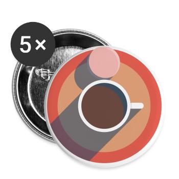 ESPRESSO - Buttons large 2.2''/56 mm (5-pack) - white - Front