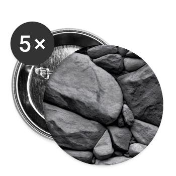 Stones of Serenity - Buttons groß 56 mm (5er Pack) - Weiß - Vorne