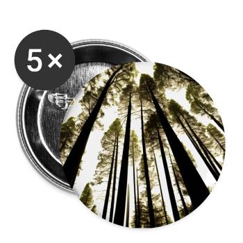 Nature's Ascent - Buttons groß 56 mm (5er Pack) - Weiß - Vorne