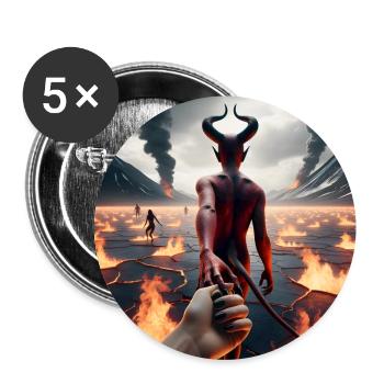 Folgt mir in den Abgrund - Infernal Devil's Pact #07 - Buttons groß 56 mm (5er Pack) - Weiß - Vorne