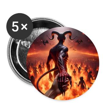 Folgt mir in den Abgrund - Infernal Devil's Pact #04 - Buttons groß 56 mm (5er Pack) - Weiß - Vorne
