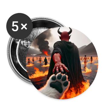 Folgt mir in den Abgrund - Infernal Devil's Pact #19 - Buttons groß 56 mm (5er Pack) - Weiß - Vorne