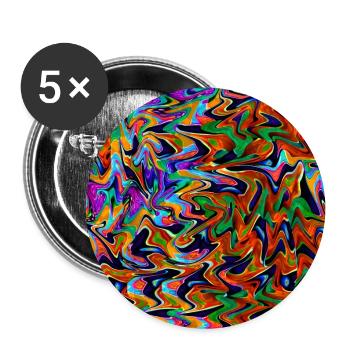 liquid abstract colors wallpaper background - Buttons large 2.2''/56 mm (5-pack) - white - Front