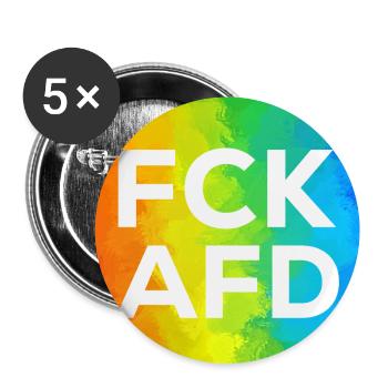 Fck AFD Cutout - Buttons groß 56 mm (5er Pack) - Weiß - Vorne