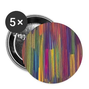 Colorful Stripes Pattern Texture Wallpaper - Buttons large 2.2''/56 mm (5-pack) - white - Front