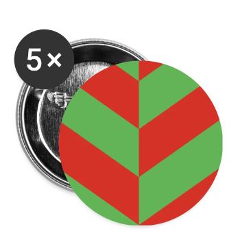 BLOW UP MOVIE: POP ART CUSHION 'DIAGONAL OP ART' - Buttons large 2.2''/56 mm (5-pack) - white - Front