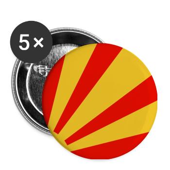BLOW UP MOVIE: POP ART CUSHION 'SUNBURST' - Buttons large 2.2''/56 mm (5-pack) - white - Front