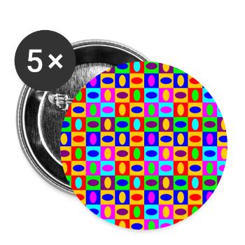Rise Of Chaos - Buttons large 2.2''/56 mm (5-pack) - white - Front