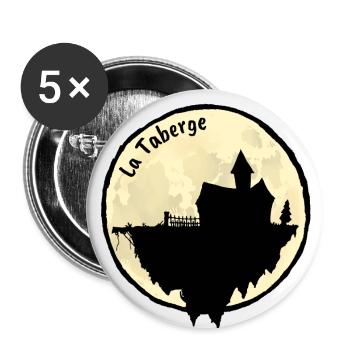 La TABERGE - Lot de 5 grands badges (56 mm) - blanc - Devant