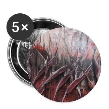 Flame - Buttons large 2.2''/56 mm (5-pack) - white - Front