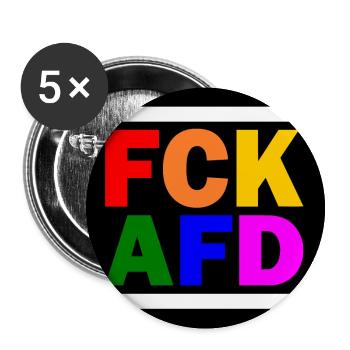 Fck afd - Buttons groß 56 mm (5er Pack) - Weiß - Vorne