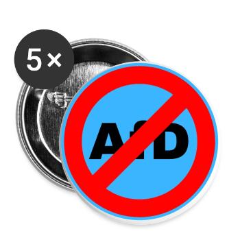 AFD ABWÄHLEN! - Buttons groß 56 mm (5er Pack) - Weiß - Vorne