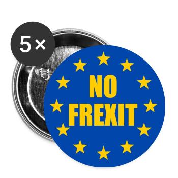 No frexit - Buttons large 2.2''/56 mm (5-pack) - white - Front